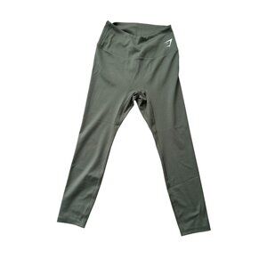 GYMSHARK Olive Green Workout Tights Leggings Size Medium NEW without tags